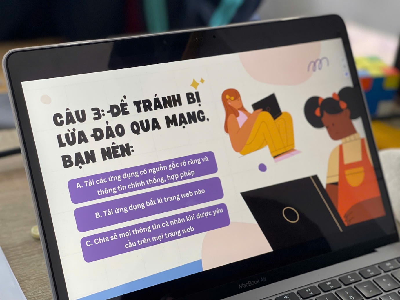 A computer with a screen showing a cartoonAI-generated content may be incorrect.